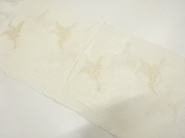 JAPANESE KIMONO / UNUSED GOLD-THREADED OBIAGE